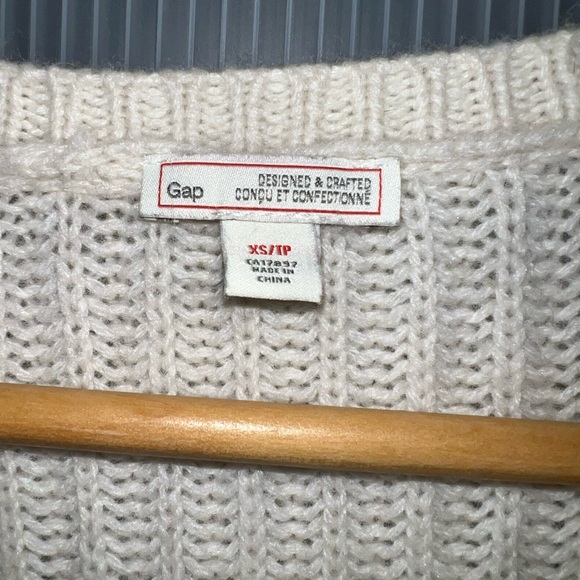 The Gap - Boyfriend English Sweater - Ivory Beige - XS - Picture 3 of 5